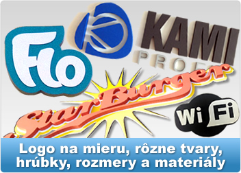 Polystyrénové a plastové logo