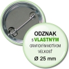 Odznaky sú výbornou formou propagácie pre firmy s obmedzeným rozpočtom. Využívané sú hlavne na rôznych akciách politického, reklamného či športového charakteru. Výhodou je nielen dlhodobé pôsobenie na recipienta, ale tiež skvelá cena. Môžete si určiť prevedenie, tvar, druh a motív odznaku.Grafiku odznaku posielajte prosím podľa rozmerov v uvedenej tabuľke
