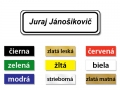 Plastový identifikátor používaný ako menovka slúžiaca na identifikovanie osôb.
farebný plast - hrúbka 1,2 mm
uchytenie - špendlík/clip