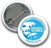 Identifikátor - odznak priemer 38 mm: používaný pre identifikovanie osôb
uchytenie - špendlík
