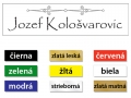 Farebná plastová menovka použiteľná na dvere, prípadne schránku - hrúbka 1,2 mm.Praktické a estetické gravírované menovky z plastu. Výrobky sú vhodné na dvere či schránku nachádzajúcu sa v interiéri alebo v exteriéri. Ponúkame výrobky lesklé či matné v týchto farbách: biela, čierna, zlatá, strieborná , žltá, modrá, zelená. Tvarom , rozmermi výrobku či typom použitého písma sa dajú na želanie prispôsobiť. V takomto prípade je potrebné sa  s nami poradiť telefonicky alebo prostredníctvom emailu. Je možné ju dodať s obojstrannou lepiacou páskou umiestnenou na zadnej strane alebo s otvormi na skrutky.