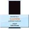 V prípade záujmu o skvelé magnetky, môžete si vybrať z rôznych vyhotovení. Obľúbenou je napríklad vyhotovenie o veľkosti 120 x 50 mm. Špeciálnou výhodou týchto výrobkov je fakt, že nie sú vyhotovené z kovu, ale ich základným materiálom je tvrdený papier a spodnú stranu výrobku tvorí špeciálna ochranná fólia. Na povrch výrobku si môžete nechať vyobraziť čokoľvek. Môžete sa inšpirovať vyobrazeniami na našich stránkach a vytvoriť si návrh, ktorý osloví zákazníkov. Potešte zákazníkov originálnym výrobkom. V prípade záujmu nám zašlite objednávku s návrhom a v prípade otázok nás taktiež kontaktujte a hravo vám pomôžeme.
